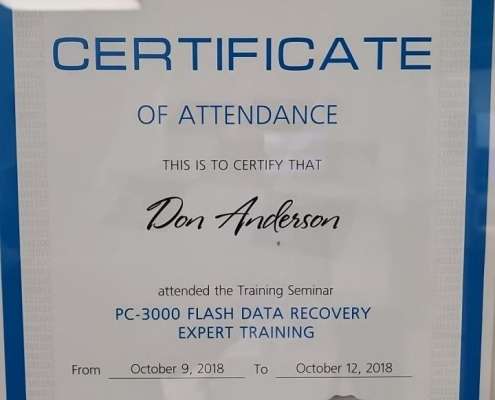 Don Anderson 2018 PC-3000 Flash Expert Training in Prague