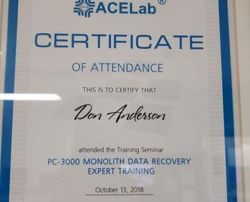 Don Anderson 2018 PC-3000 Monolith Expert Training in Prague
